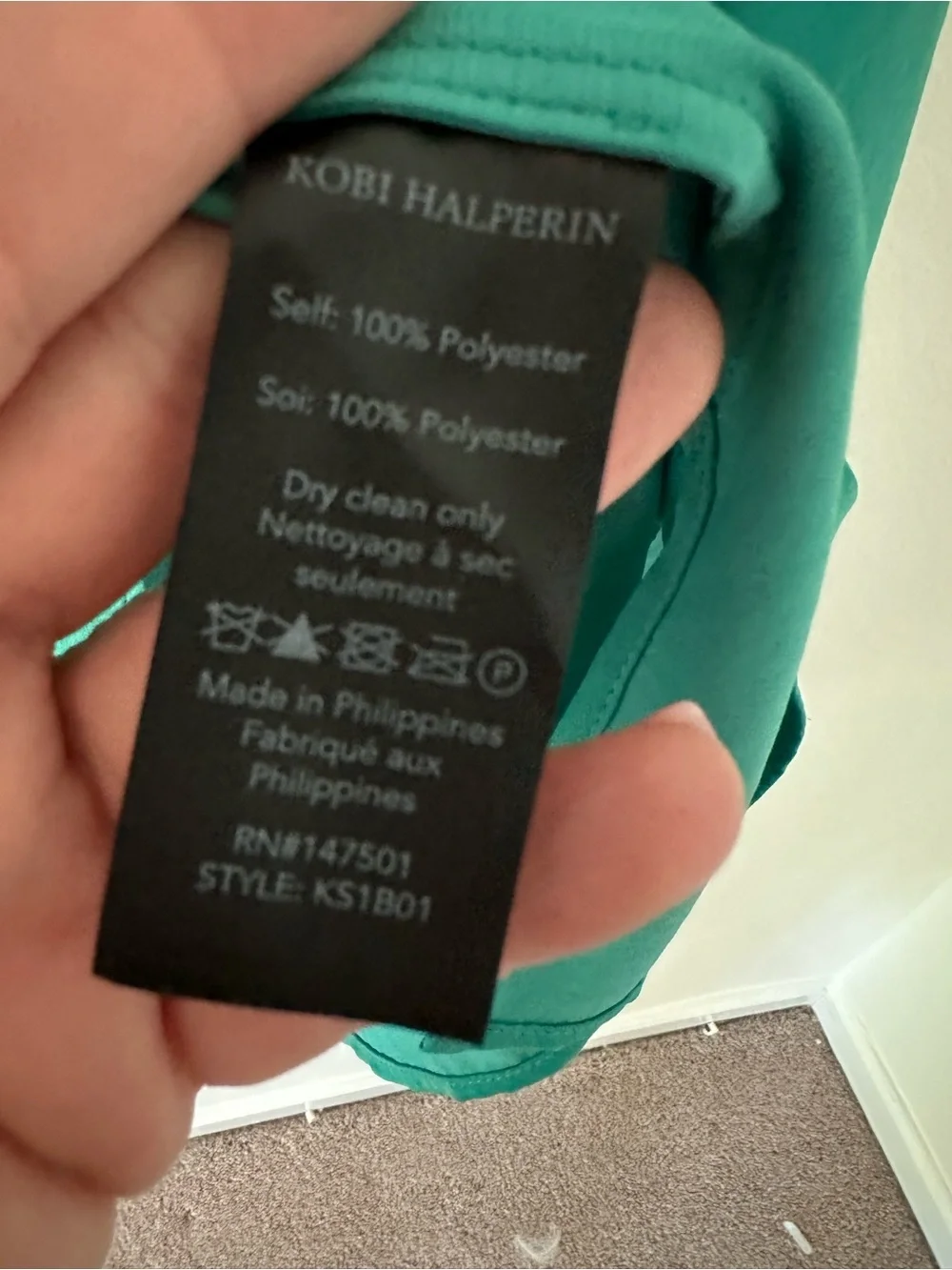 Kobi Halperin kelly Green Braided-Neck Blouse